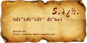 Sétáló Ábel névjegykártya